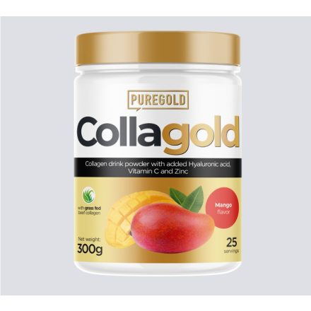 Pure Gold CollaGold Marha és Hal kollagén italpor hialuronsavval mango 300 g