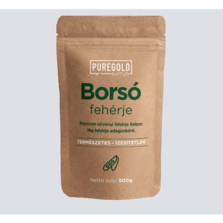 Pure Gold Natur Line Vegan borsó Fehérje italpor - Ízesítetlen 500g